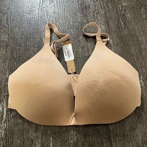 SKIMS Wireless Form Super Push Up Bra Nude Clay 34D Seamless Comfort Everyday